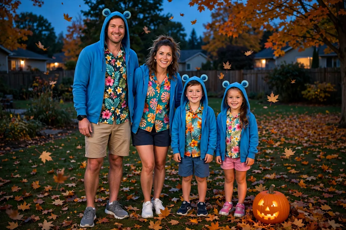 Blue Alien Ohana costume