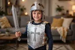 Cardboard Knight costume