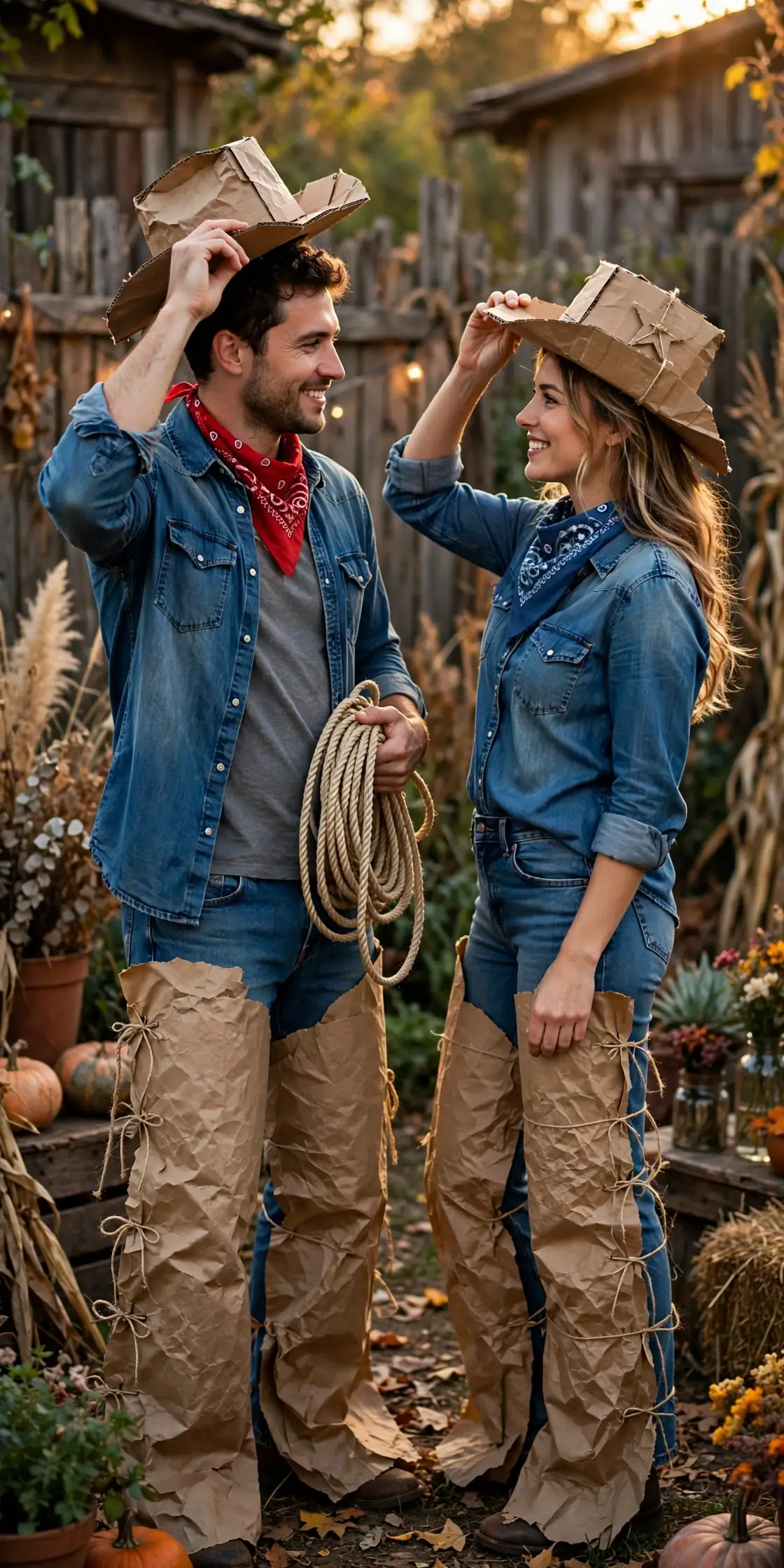 Cowboy and Cowgirl Halloween costume