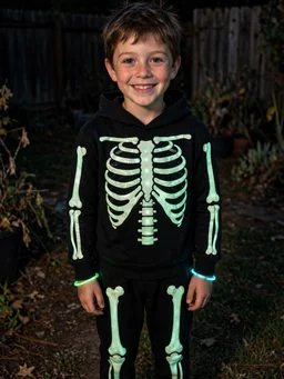Glow Skeleton costume