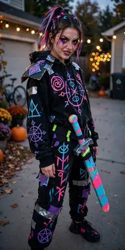 Neon Demon Hunter costume